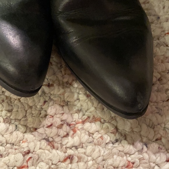 Nine West black leather riding boots women’s - Picture 3 of 4